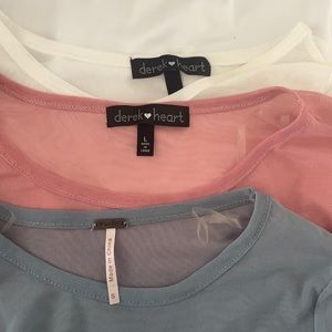 BUNDLE!! Mesh shirts, so cute!!